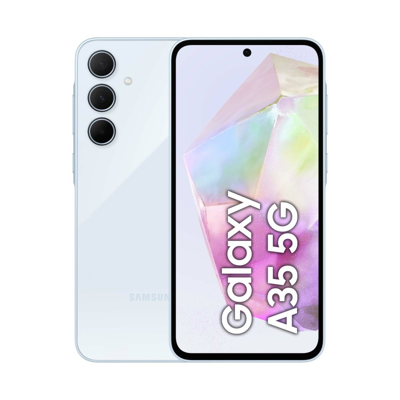 Image of Samsung Galaxy A35 5G Display FHD+ Super AMOLED 6.6”, Android 14, 6GB RAM, 128GB, Dual SIM, Batteria 5.000 mAh, Awesome Iceblue