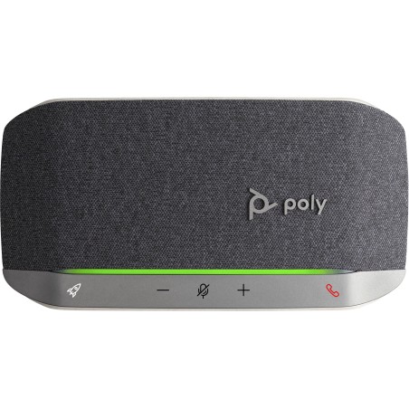 POLY Sync 20 USB-A Speakerphone telefone de conferência PC Prateado
