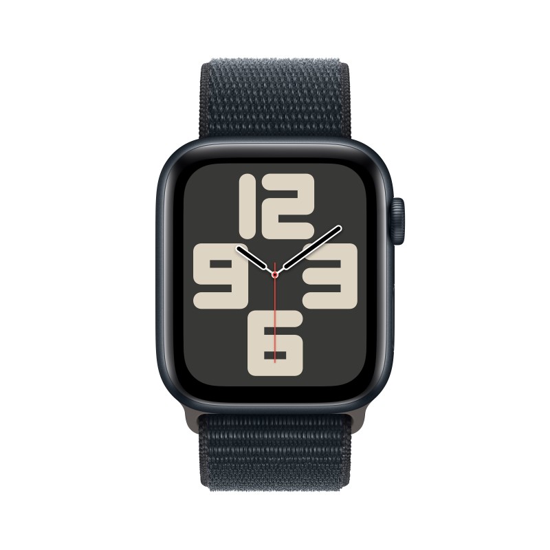 Image of Apple Watch SE GPS Cassa 44mm in Alluminio Mezzanotte con Cinturino Sport Loop Mezzanotte
