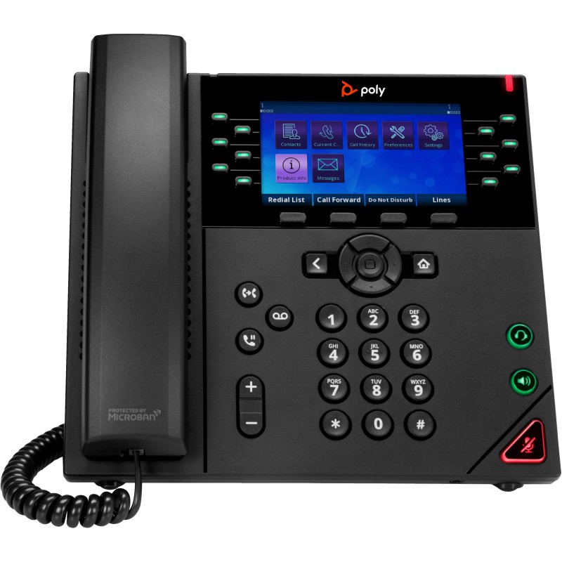 Image of POLY Telefono IP OBi VVX 450 a 12 linee abilitato per PoE