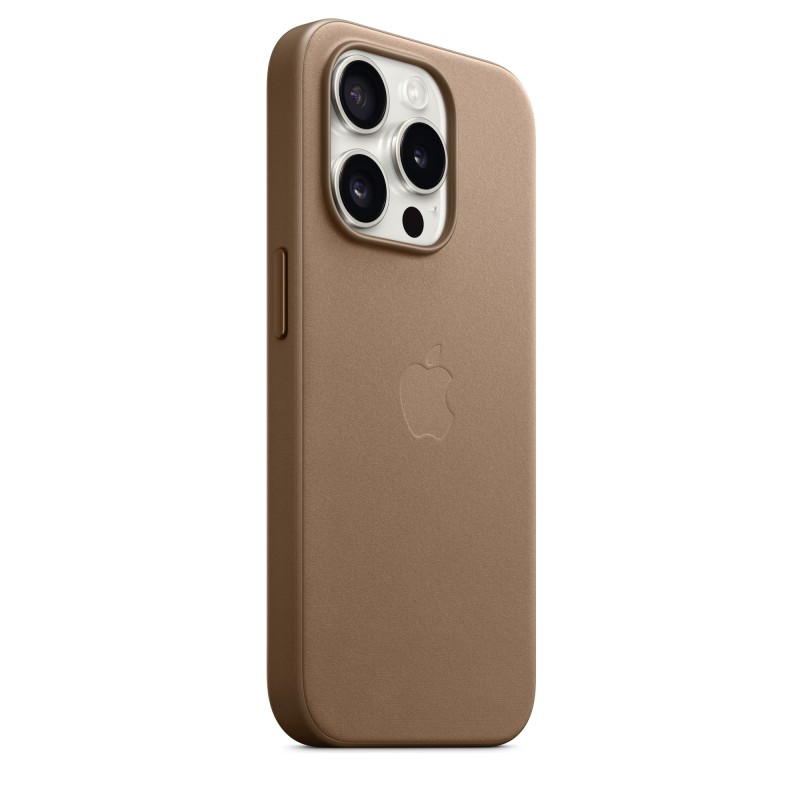 Image of Apple Custodia MagSafe in tessuto Finewoven per iPhone 15 Pro - Grigio talpa