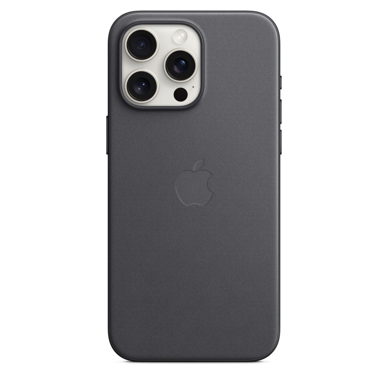 Image of Apple Custodia MagSafe in tessuto Finewoven per iPhone 15 Pro Max - Nero