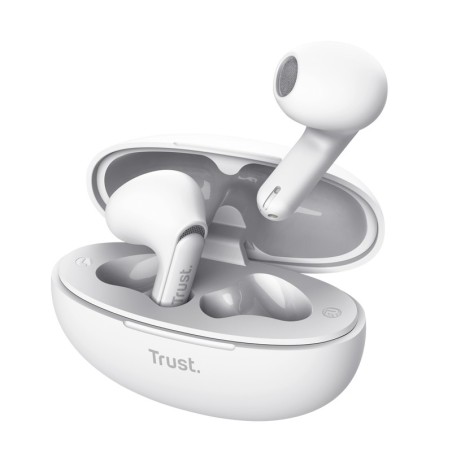 Trust Yavi Headset True Wireless Stereo (TWS) In-ear Oproepen muziek USB Type-C Bluetooth Wit