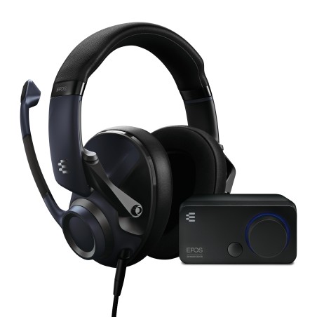 EPOS H6PRO Audio Bundle Headset Bedraad Hoofdband Gamen Zwart, Marineblauw