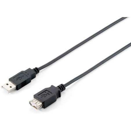 Equip 128852 USB-kabel 5 m USB 2.0 USB A Zwart