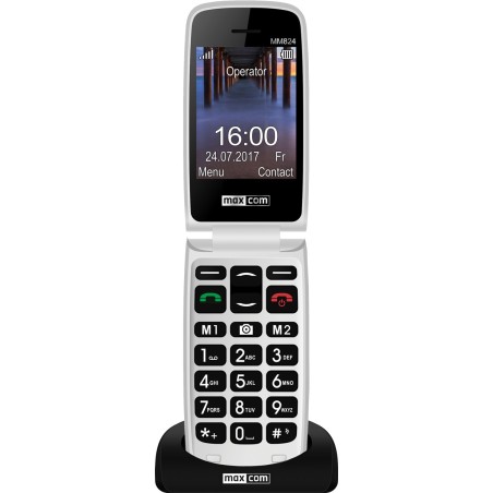 MaxCom MM824(02)171101792 6,1 cm (2.4") 88 g Negro Teléfono para personas mayores