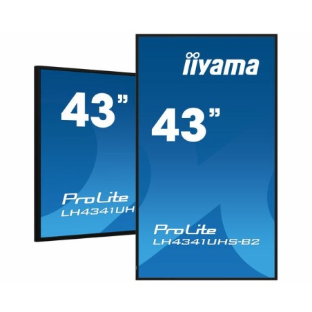 iiyama LH4341UHS-B2 pantalla de señalización 108 cm (42.5") LCD 500 cd   m² 4K Ultra HD Procesador incorporado Android 8.0 18 7