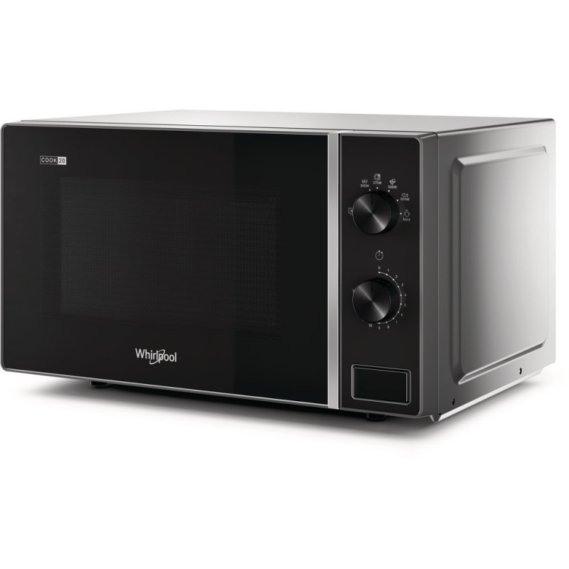 Image of Whirlpool MWP 101 SB forno a microonde Superficie piana Solo microonde 20 L 700 W Nero, Argento
