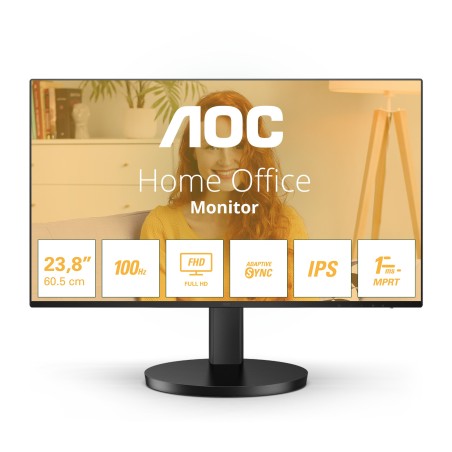 AOC 24B3HA2 monitor de ecrã 60,5 cm (23.8") 1920 x 1080 pixels Full HD LED Preto