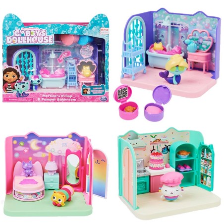 Gabby's Dollhouse Gabby et la Maison Magique - - PLAYSET DELUXE - Pièce De Jeu Avec 1 Figurine Et Accessoires - Dessin Animé