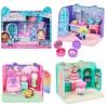 Gabby's Dollhouse Primp and Pamper Bathroom con personaggio MerCat, 3 accessori, 3 mobili e 2 scatole con sorpresa, giocattoli