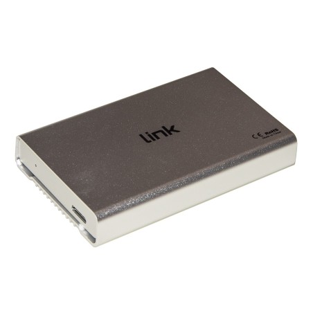 Link Accessori LKLOD254 Boîtier de disques de stockage Boîtier HDD Argent, Blanc 2.5"