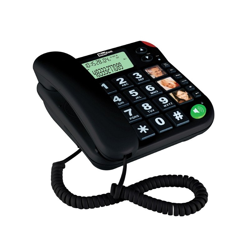Image of MaxCom KXT480CZ telefono Telefono analogico Identificatore di chiamata Nero