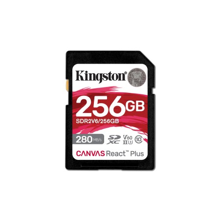 Kingston Technology Canvas React Plus 256 GB SDXC UHS-II Classe 10