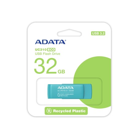 ADATA UC310 ECO unidad flash USB 32 GB USB tipo A 3.2 Gen 1 (3.1 Gen 1) Verde