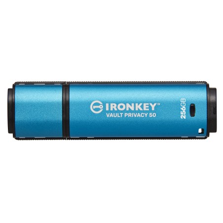 Kingston Technology IronKey Vault Privacy 50 unidad flash USB 256 GB USB tipo A 3.2 Gen 1 (3.1 Gen 1) Negro, Azul