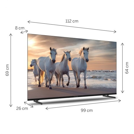 Thomson 50UA5S13 Fernseher 127 cm (50") 4K Ultra HD Smart-TV WLAN Schwarz