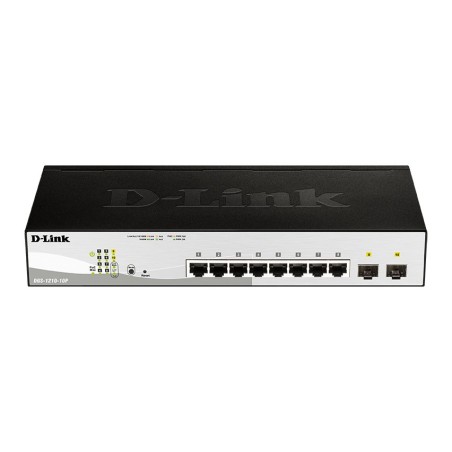 D-Link DGS-1210-10P Managed L2 Gigabit Ethernet (10 100 1000) Power over Ethernet (PoE) 1U Zwart