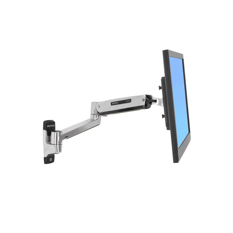 Ergotron LX Sit-Stand Wall Mount LCD Arm 106,7 cm (42") Acciaio inossidabile Parete