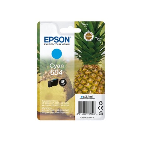 Epson 604 inktcartridge 1 stuk(s) Origineel Normaal rendement Cyaan