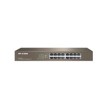 IP-COM Networks G1016D netwerk-switch Unmanaged L2 Gigabit Ethernet (10 100 1000) 1U Brons