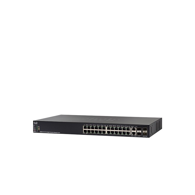 Cisco SG550X-24-K9 Gestito L3 Gigabit Ethernet (10/100/1000) 1U Nero