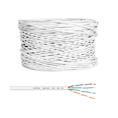 Vultech SC13710-305 cable de red Blanco 305 m Cat5e U UTP (UTP)