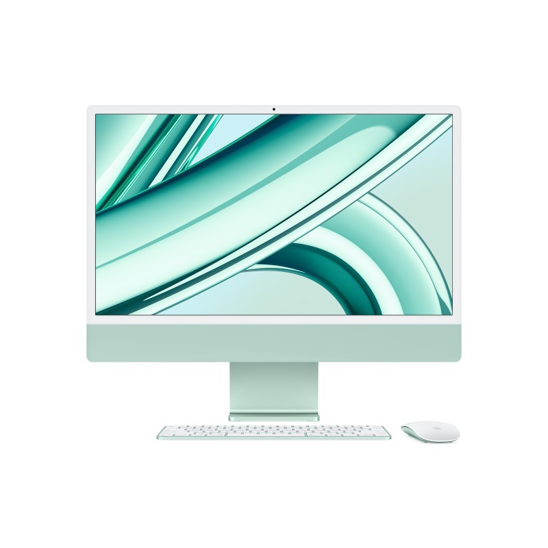 Apple iMac con Retina 24'' Display 4.5K M3 chip con 8?core CPU e 8?core GPU, 256GB SSD - Verde