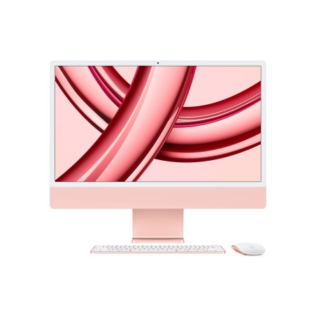Apple iMac Apple M M3 59,7 cm (23.5") 4480 x 2520 pixels PC All-in-One 8 Go 512 Go SSD macOS Sonoma Wi-Fi 6E (802.11ax) Rose