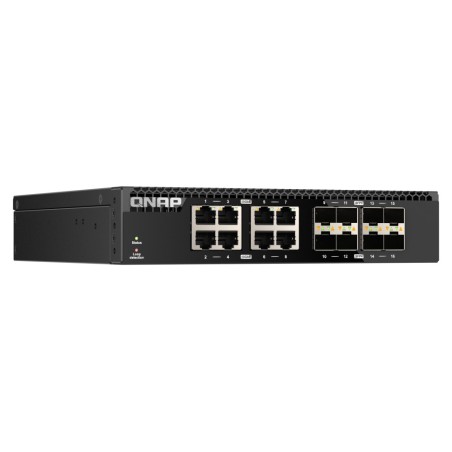 QNAP QSW-3216R-8S8T switch di rete Non gestito L2 10G Ethernet (100 1000 10000) Nero