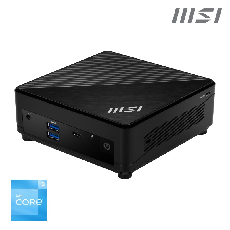 MSI Cubi 5 12M COMPACT PC I3-1215U BLK 0.66L sized PC Nero Intel SoC 4,4 GHz