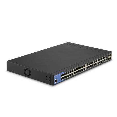 Linksys LGS352C-EU switch de rede Gerido L3 Gigabit Ethernet (10 100 1000) Power over Ethernet (PoE) Preto, Azul