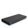 Linksys LGS116P Não-gerido L2 Gigabit Ethernet (10 100 1000) Power over Ethernet (PoE) Preto