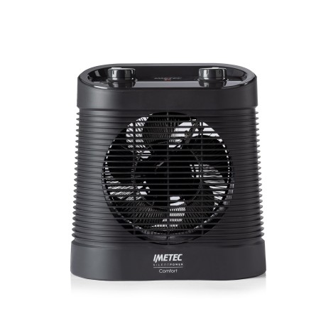 Imetec Silent Power Comfort Binnen Zwart 2100 W Ventilator elektrisch verwarmingstoestel