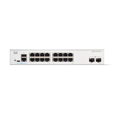 Cisco C1300-16T-2G switch de rede Gerido L2 L3 Gigabit Ethernet (10 100 1000) Branco