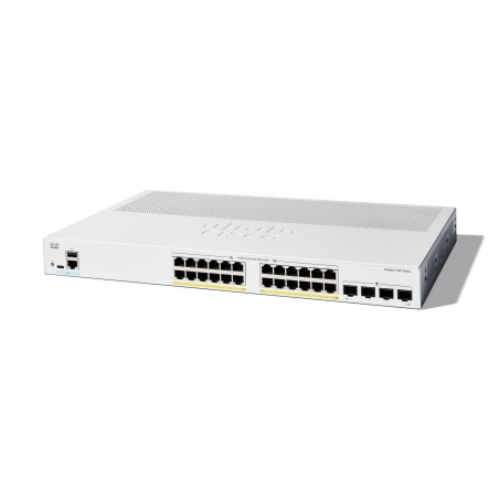Cisco Catalyst 1200 Managed L2 Gigabit Ethernet (10 100 1000) Power over Ethernet (PoE) 1U Wit