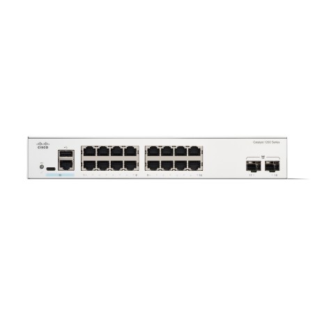 Cisco C1200-16T-2G netwerk-switch Managed L2 L3 Gigabit Ethernet (10 100 1000) Wit