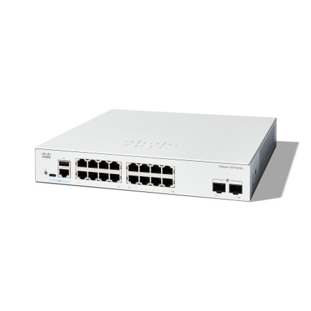 Cisco C1200-16T-2G Netzwerk-Switch Managed L2 L3 Gigabit Ethernet (10 100 1000) Weiß