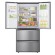 LG GML643PZ6F Frigorifero Multidoor Slim, Classe F, 517L, Dispenser con UVnano, Wi-Fi, Inox