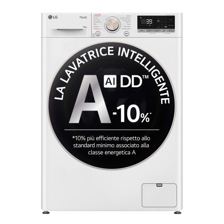 LG F4R7010TSWG Waschmaschine Frontlader 10 kg 1400 RPM Weiß