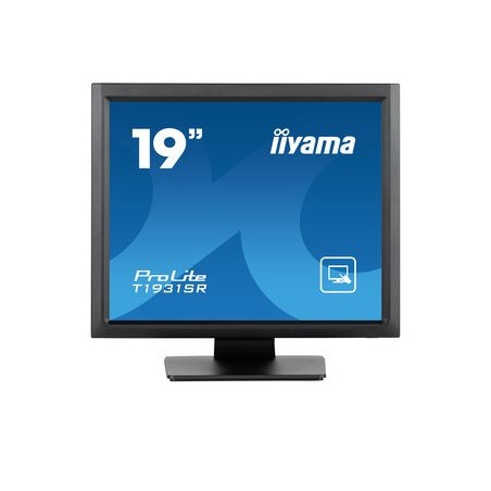 iiyama ProLite T1931SR-B1S monitor de ecrã 48,3 cm (19") 1280 x 1024 pixels SXGA LCD Ecrã táctil Preto