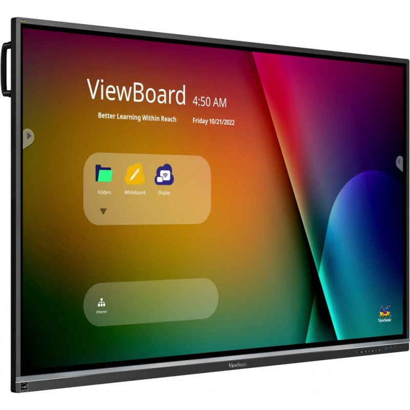 Image of Viewsonic IFP7550-5 lavagna interattiva 190,5 cm (75") 3840 x 2160 Pixel Touch screen Nero HDMI
