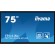 iiyama TE7514MIS-B1AG ecrã de sinalização Plasma interativo 190,5 cm (75") LCD Wi-Fi 435 cd m² 4K Ultra HD Preto Ecrã táctil