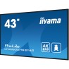 iiyama PROLITE Pannello A digitale 108 cm (42.5") LED Wi-Fi 500 cd m² 4K Ultra HD Nero Processore integrato Android 11 24 7