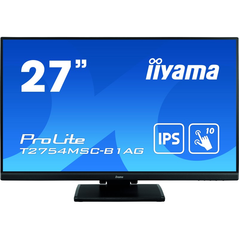 Image of iiyama ProLite T2754MSC-B1AG Monitor PC 68,6 cm (27") 1920 x 1080 Pixel Full HD LED Touch screen Multi utente Nero