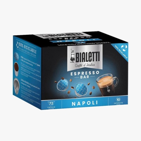 Bialetti Napoli Capsule caffè Tostatura scura 72 pz