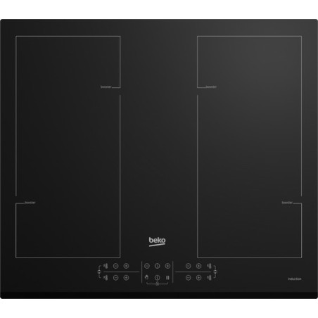 Beko HII64206F2MT Nero Da incasso 58 cm Piano cottura a induzione 4 Fornello(i)