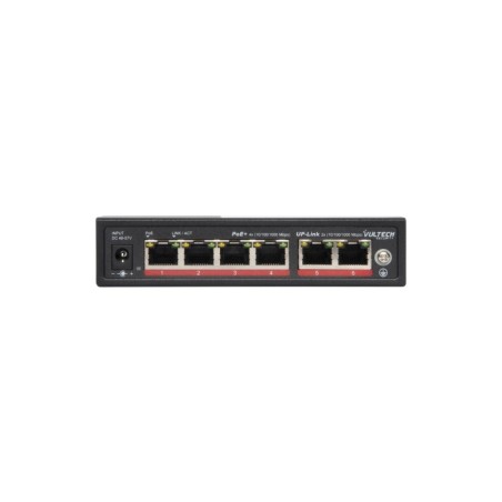 Vultech Security VS-POE3042GE-60W switch de rede Não-gerido Gigabit Ethernet (10 100 1000) Power over Ethernet (PoE) Preto