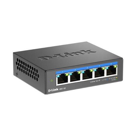 D-Link DMS-105 Non gestito L2 2.5G Ethernet (100 1000 2500) Nero