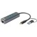 D-Link DUB-2332 base & duplicador de portas Com fios USB Type-C Cinzento